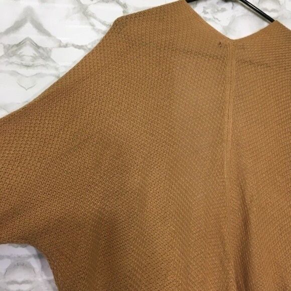 Staccato Tan Open-Front Long Knit Cardigan M/L Oversized Layering Sweater - Picture 8 of 12